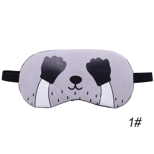 Cute Cat Designed Soft Eye Sleep Aid Mask with Comfortable Ice Compress Gel